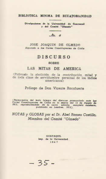 Discurso sobre las mitas de América